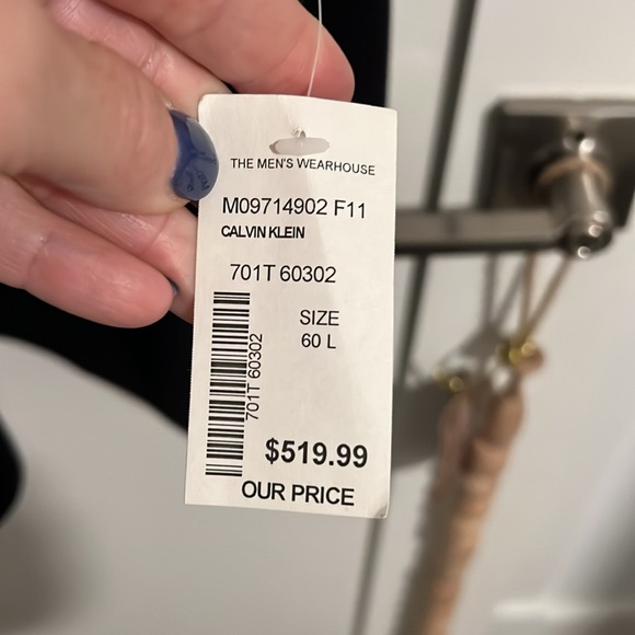 Men’s Calvin Klein Wool Coat in black - Picture 4 of 6